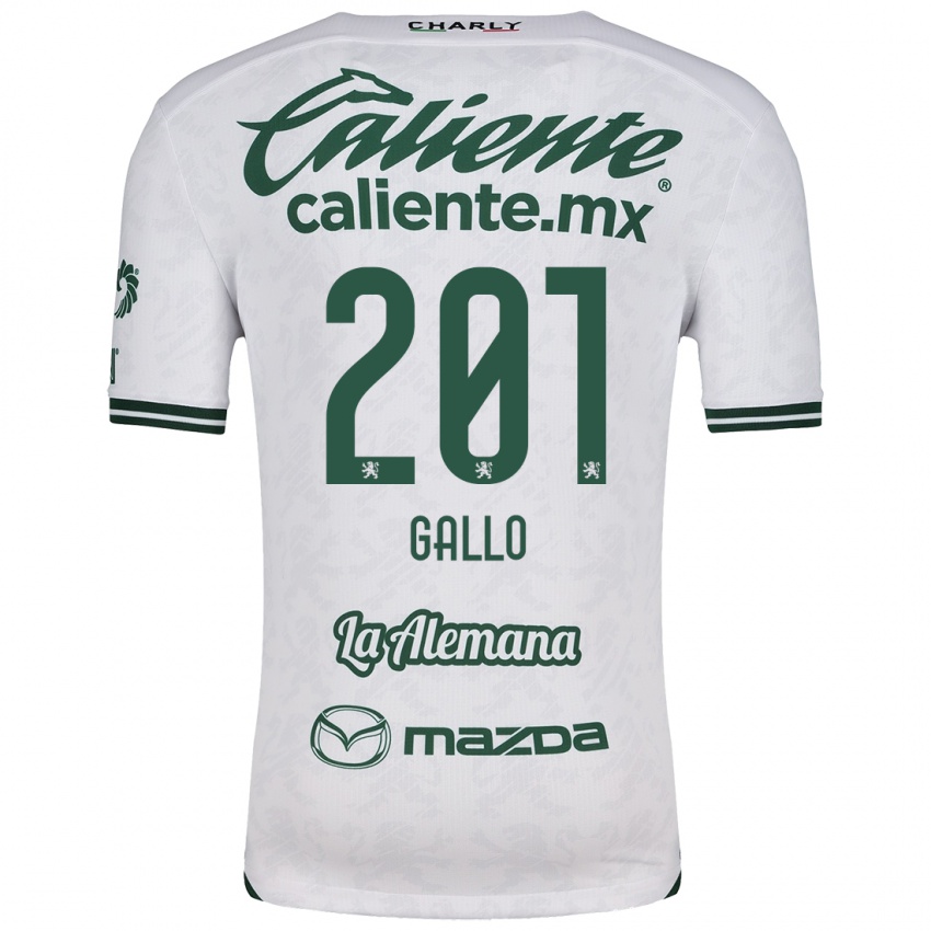 Criança Camisola Andrés Gallo #201 Branco Verde Alternativa 2024/25 Camisa Brasil