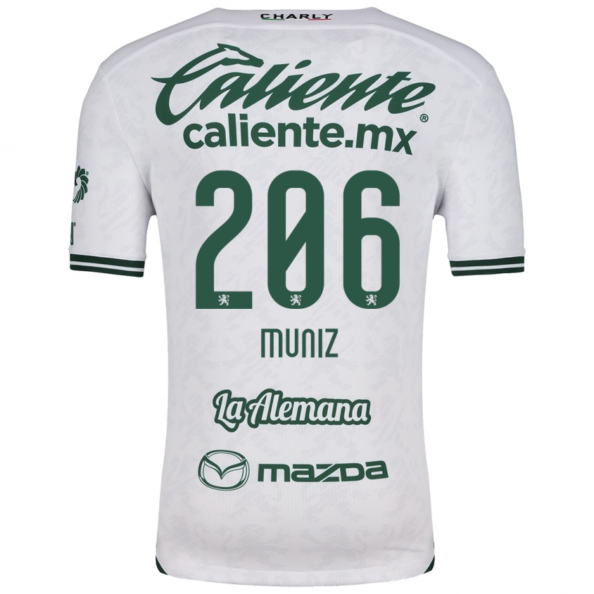 Criança Camisola Isaác Muñíz #206 Branco Verde Alternativa 2024/25 Camisa Brasil