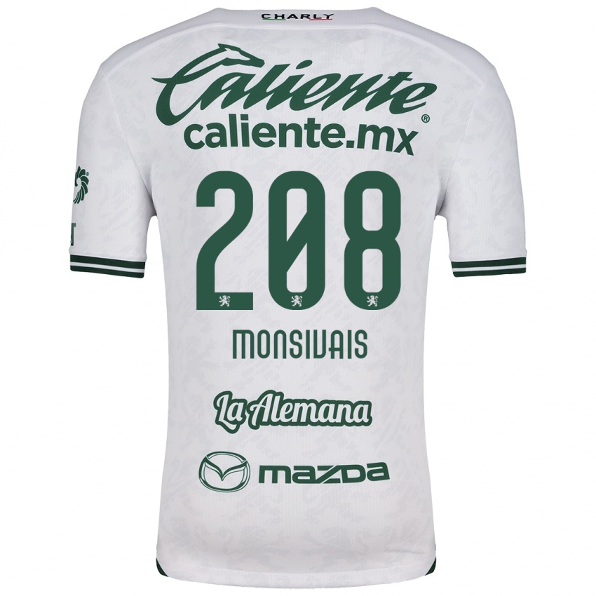 Criança Camisola Daniel Monsivaís #208 Branco Verde Alternativa 2024/25 Camisa Brasil