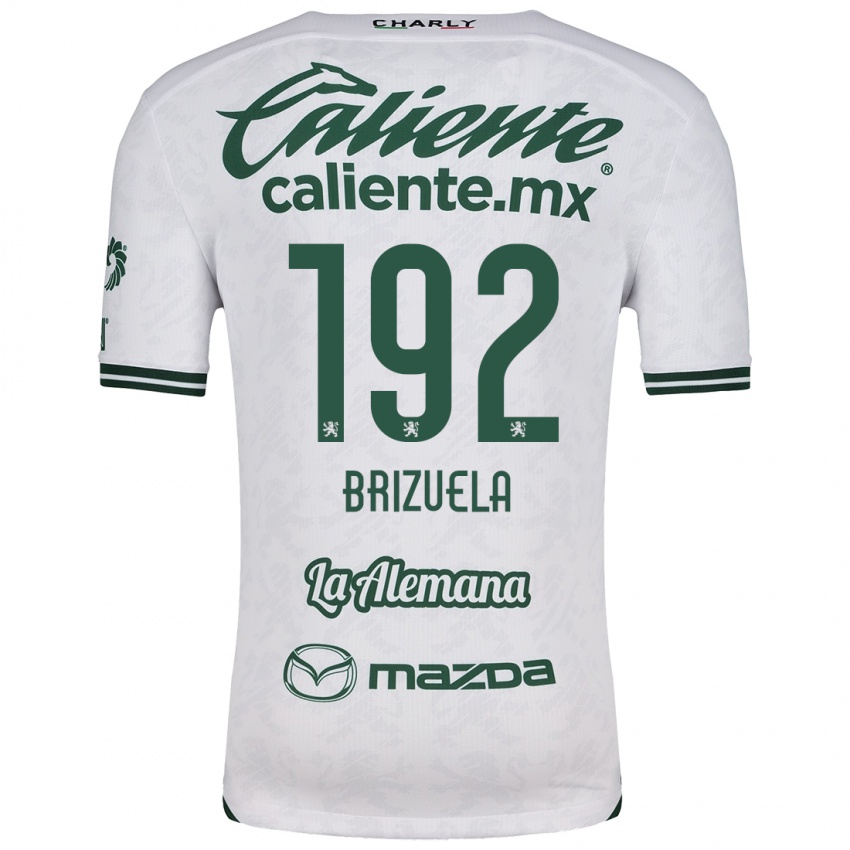 Criança Camisola Juan Brizuela #192 Branco Verde Alternativa 2024/25 Camisa Brasil