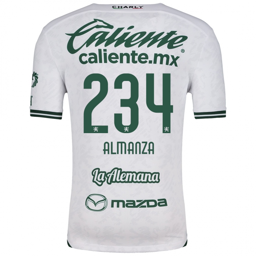 Criança Camisola Román Almanza #234 Branco Verde Alternativa 2024/25 Camisa Brasil