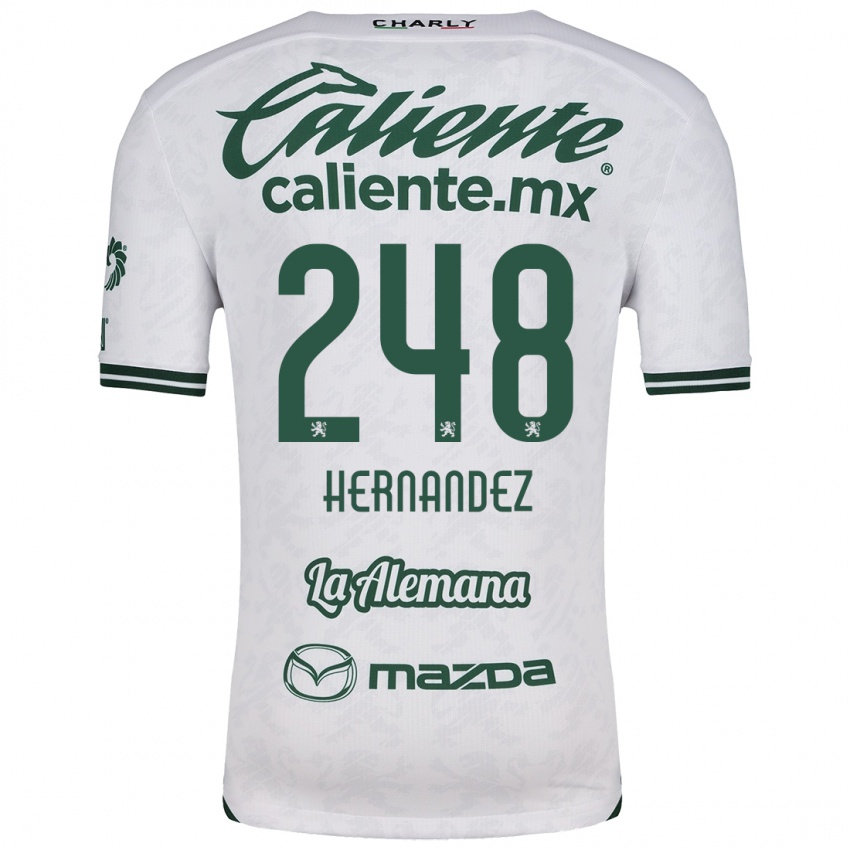 Criança Camisola Fernando Hernández #248 Branco Verde Alternativa 2024/25 Camisa Brasil