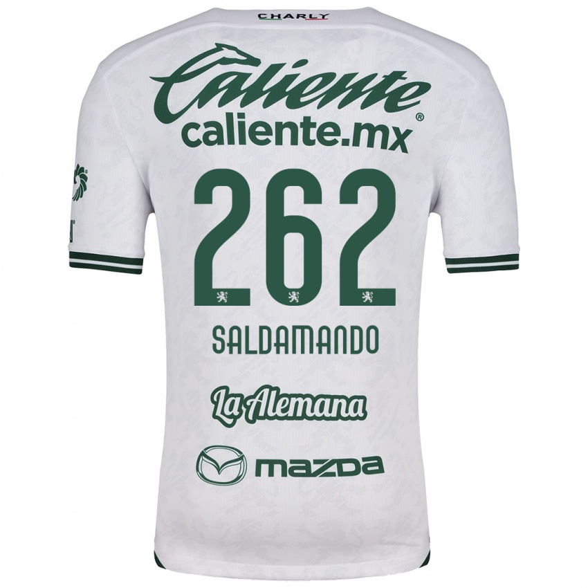 Criança Camisola José Saldamando #262 Branco Verde Alternativa 2024/25 Camisa Brasil