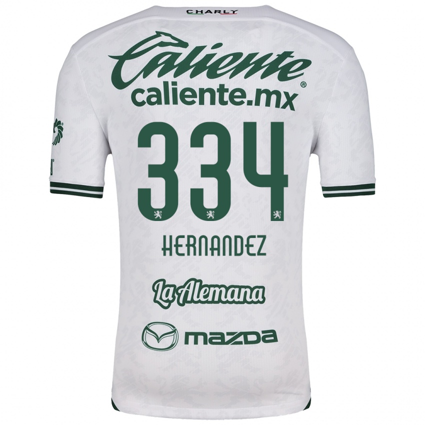 Criança Camisola Alan Hernández #334 Branco Verde Alternativa 2024/25 Camisa Brasil