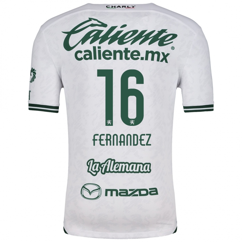 Criança Camisola Omar Fernández #16 Branco Verde Alternativa 2024/25 Camisa Brasil