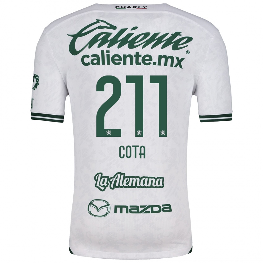 Criança Camisola Luis Cota #211 Branco Verde Alternativa 2024/25 Camisa Brasil