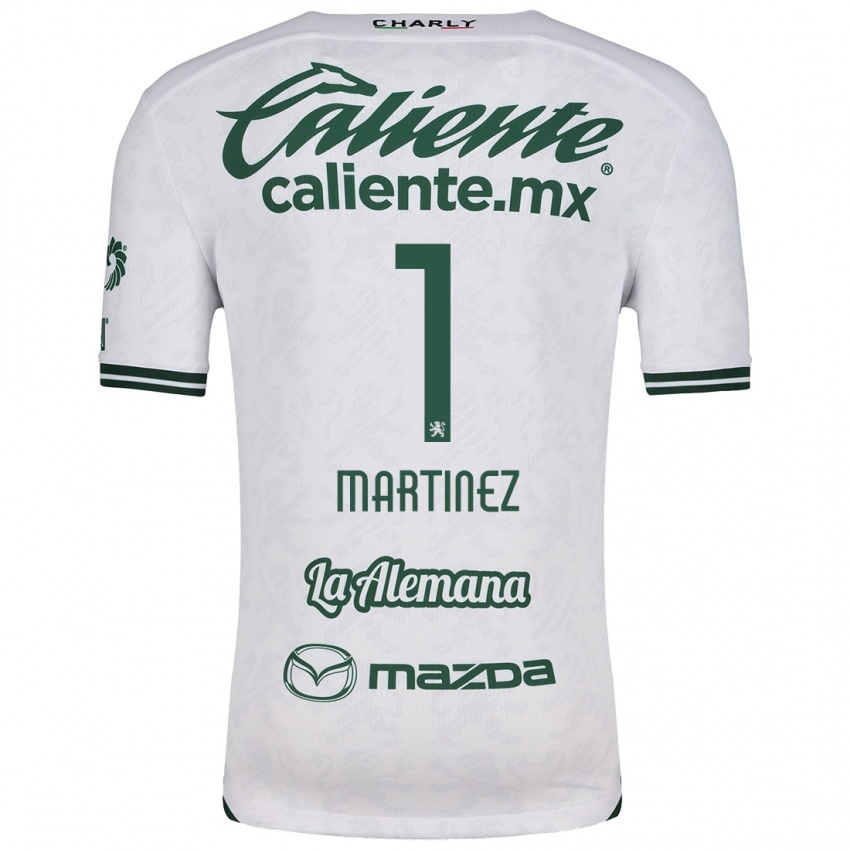 Criança Camisola Angeles Martínez #1 Branco Verde Alternativa 2024/25 Camisa Brasil