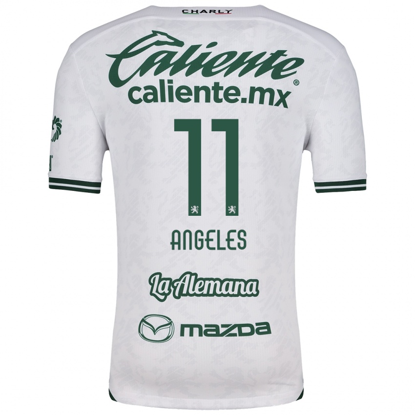 Criança Camisola Lizbeth Ángeles #11 Branco Verde Alternativa 2024/25 Camisa Brasil