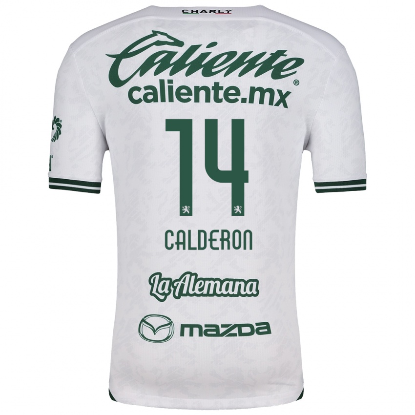 Criança Camisola Daniela Calderón #14 Branco Verde Alternativa 2024/25 Camisa Brasil