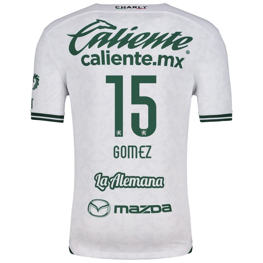 Criança Camisola Paulina Gómez #15 Branco Verde Alternativa 2024/25 Camisa Brasil