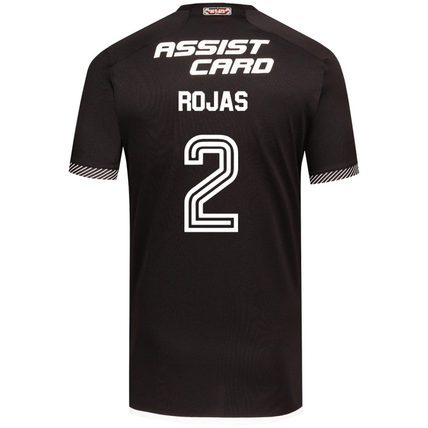 Criança Camisola Jeyson Rojas #2 Preto Branco Alternativa 2024/25 Camisa Brasil