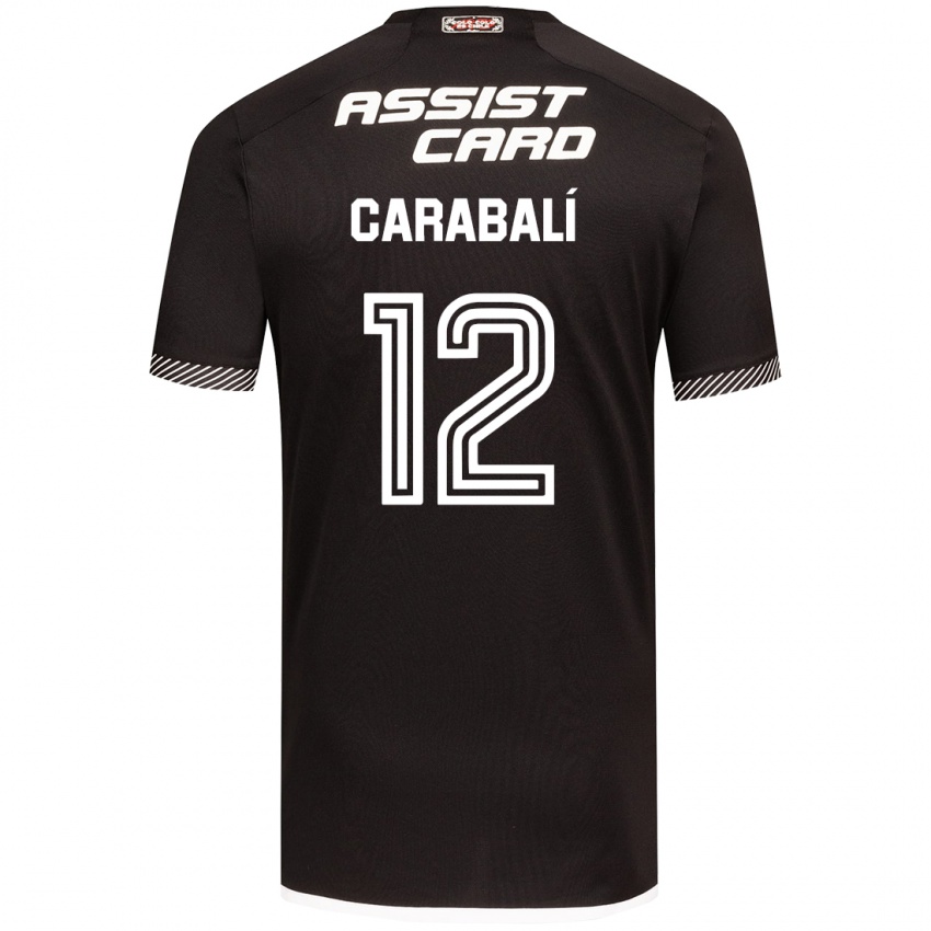 Criança Camisola Omar Carabalí #12 Preto Branco Alternativa 2024/25 Camisa Brasil