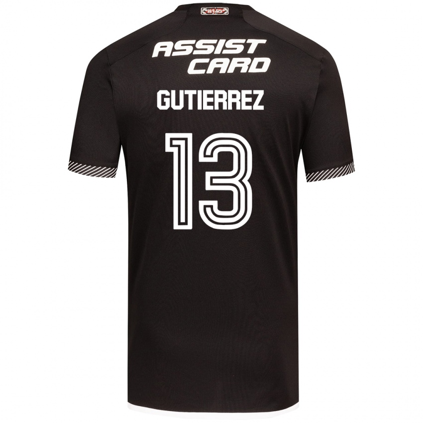 Criança Camisola Bruno Gutiérrez #13 Preto Branco Alternativa 2024/25 Camisa Brasil