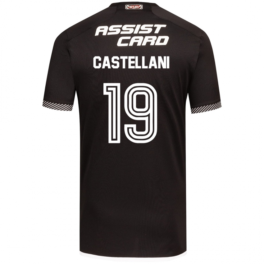 Criança Camisola Gonzalo Castellani #19 Preto Branco Alternativa 2024/25 Camisa Brasil