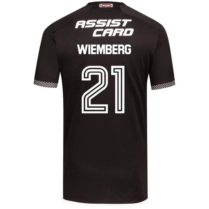 Criança Camisola Erick Wiemberg #21 Preto Branco Alternativa 2024/25 Camisa Brasil