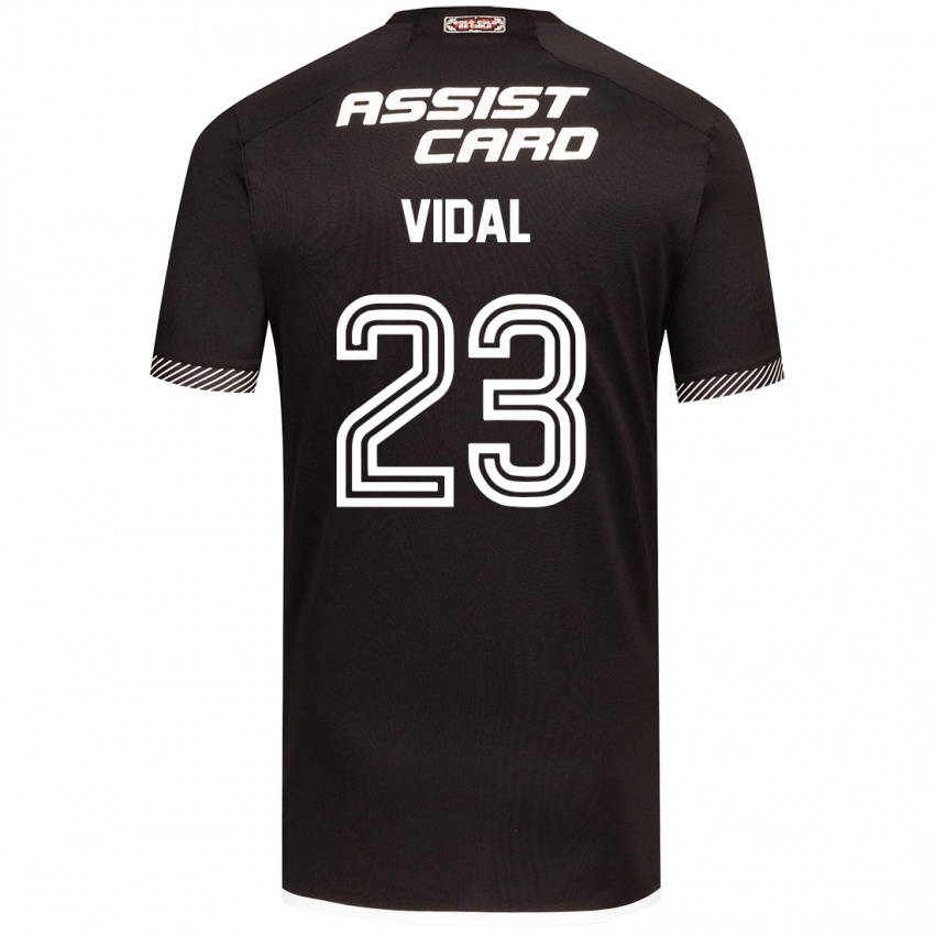 Criança Camisola Arturo Vidal #23 Preto Branco Alternativa 2024/25 Camisa Brasil