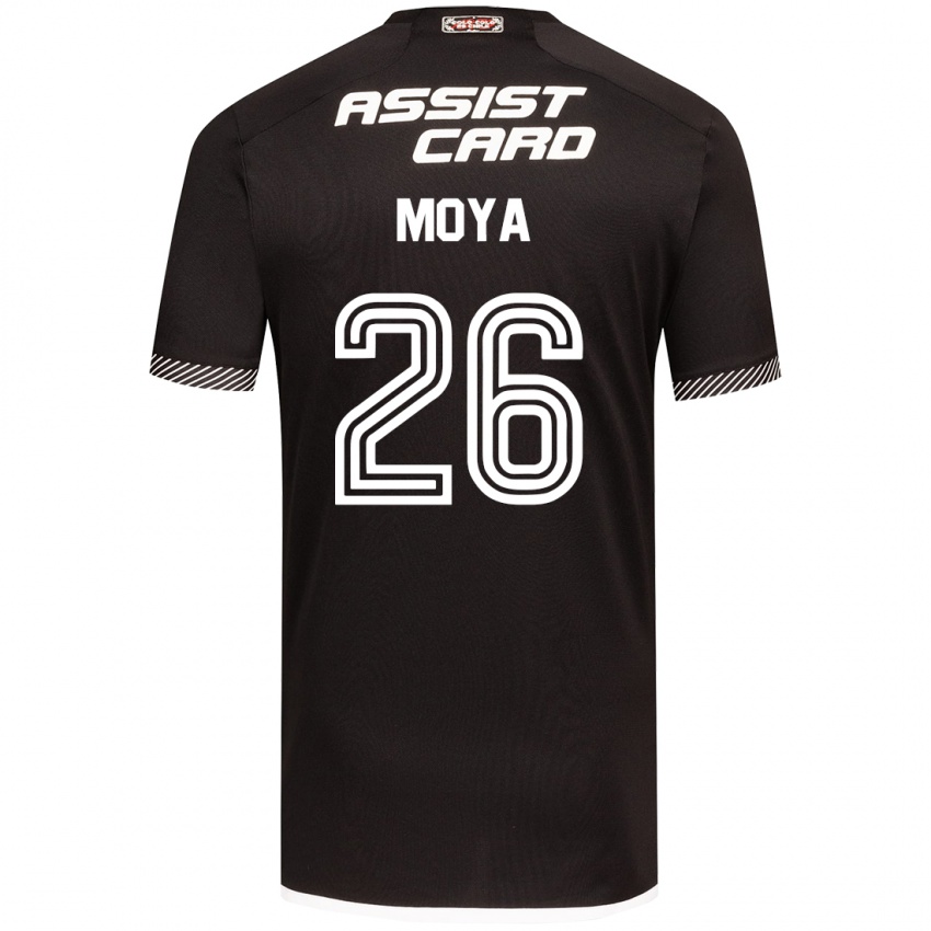 Criança Camisola Matías Moya #26 Preto Branco Alternativa 2024/25 Camisa Brasil