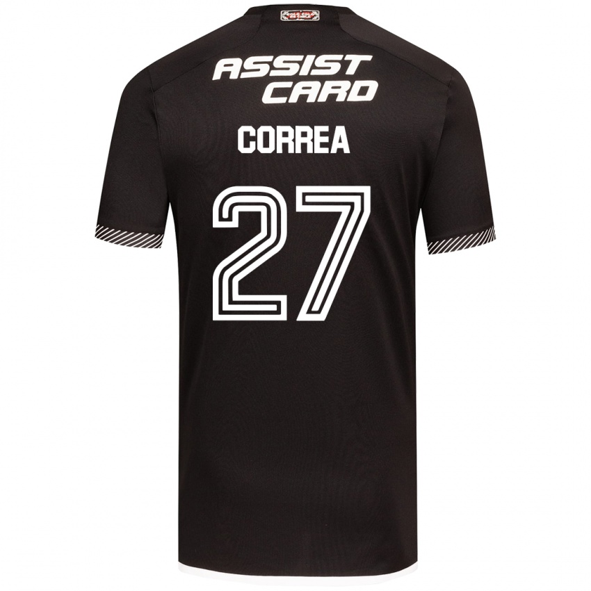 Criança Camisola Javier Correa #27 Preto Branco Alternativa 2024/25 Camisa Brasil