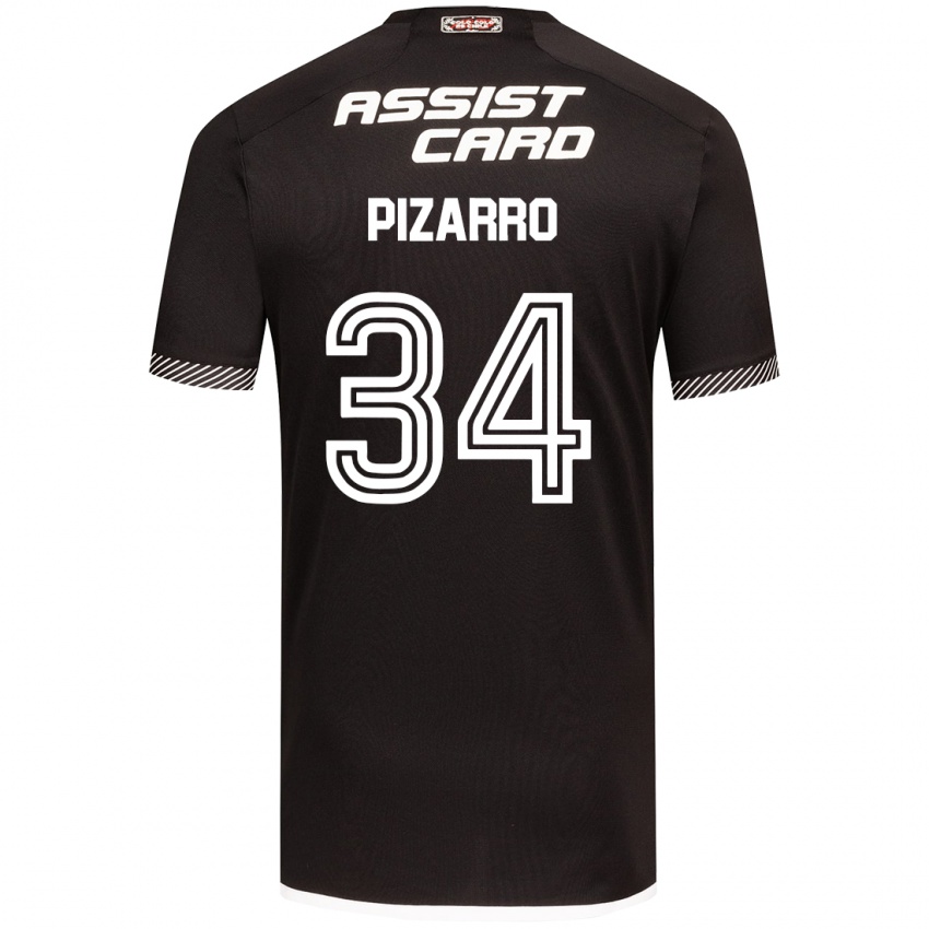 Criança Camisola Vicente Pizarro #34 Preto Branco Alternativa 2024/25 Camisa Brasil