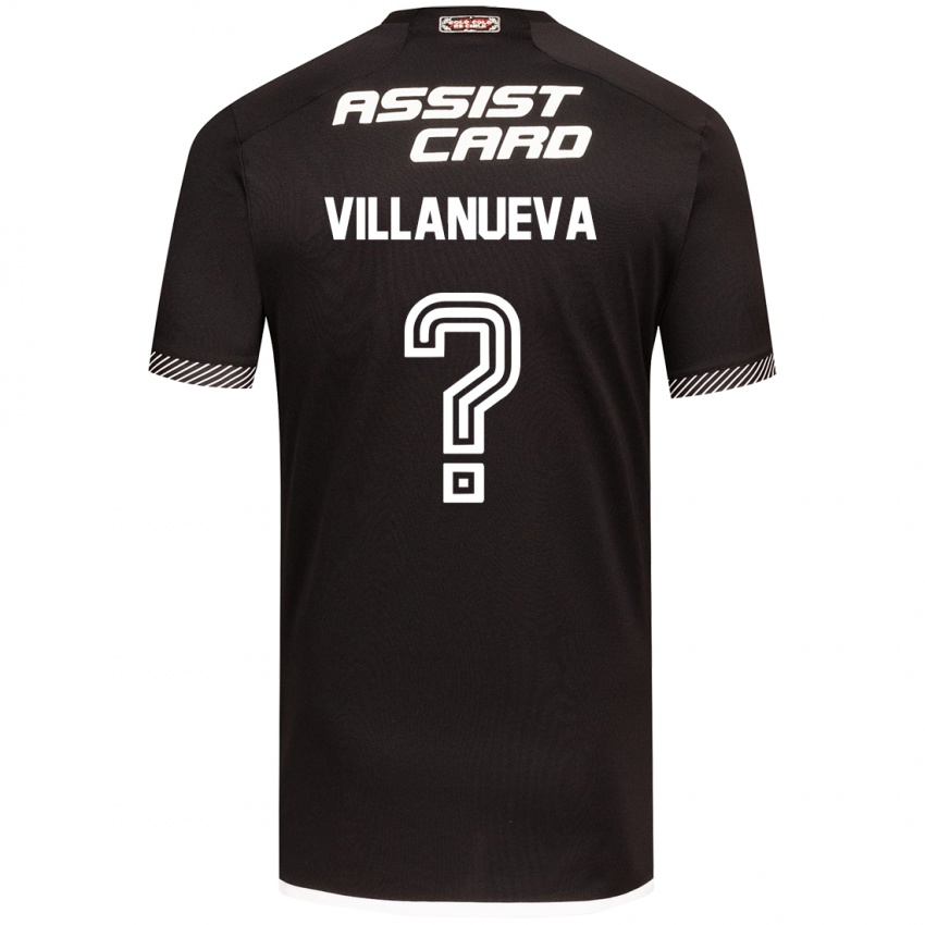 Criança Camisola Eduardo Villanueva #0 Preto Branco Alternativa 2024/25 Camisa Brasil