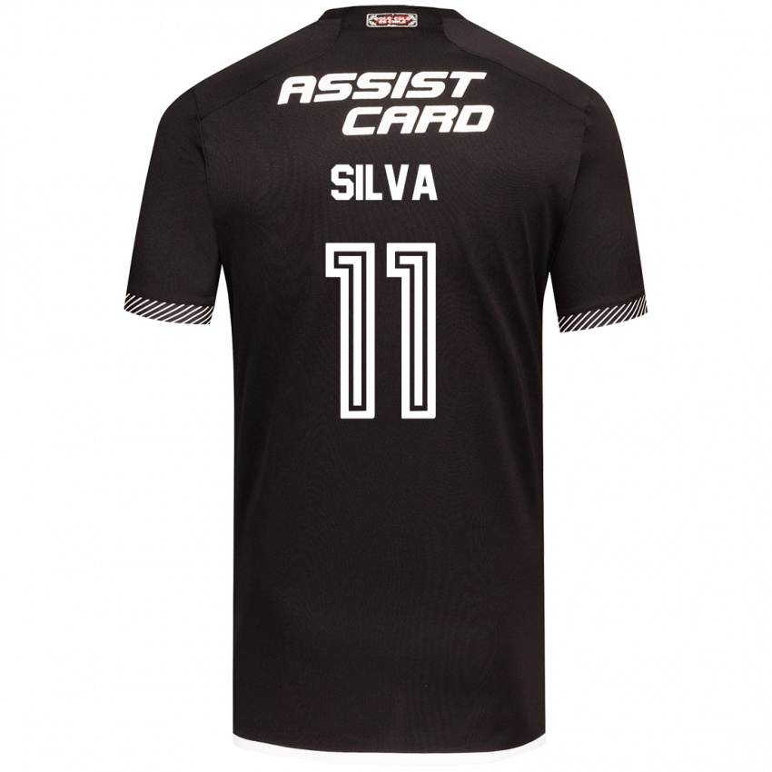 Criança Camisola Martín Silva #11 Preto Branco Alternativa 2024/25 Camisa Brasil