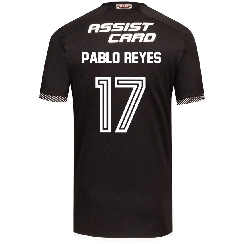 Criança Camisola Juan Pablo Reyes #17 Preto Branco Alternativa 2024/25 Camisa Brasil