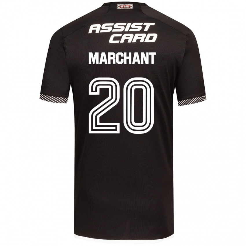 Criança Camisola Francisco Marchant #20 Preto Branco Alternativa 2024/25 Camisa Brasil