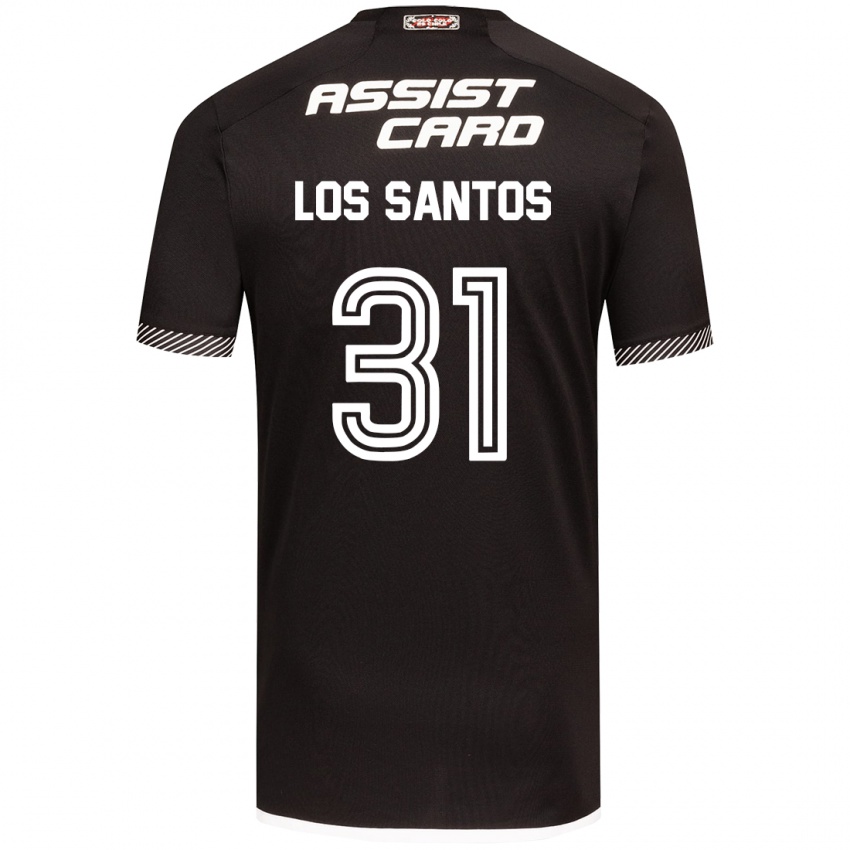 Criança Camisola Matías De Los Santos #31 Preto Branco Alternativa 2024/25 Camisa Brasil