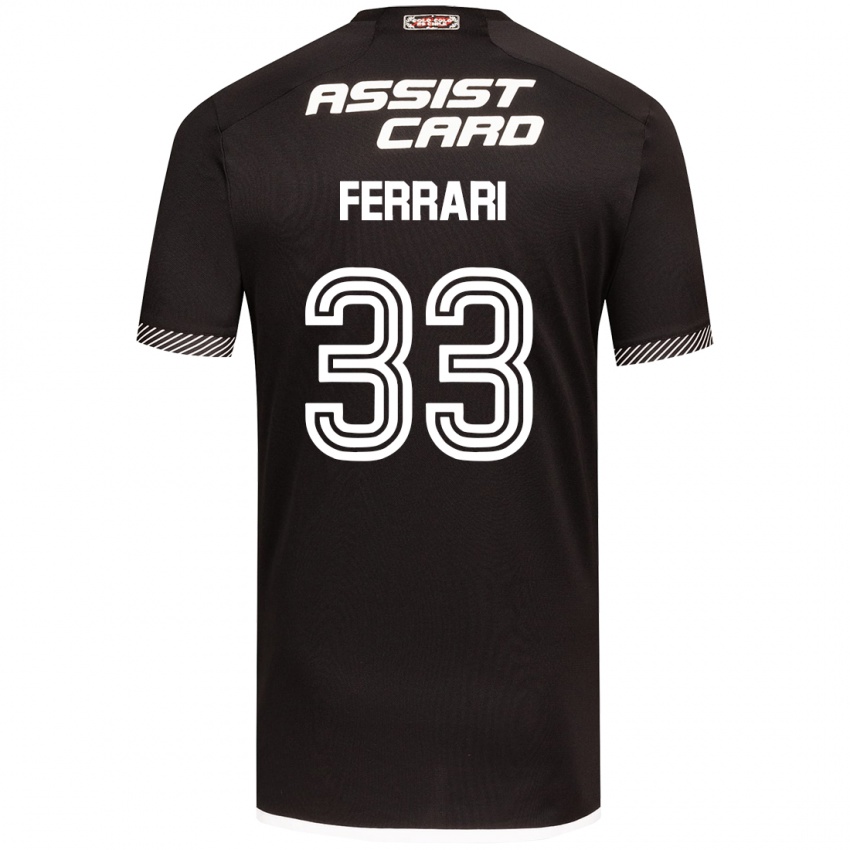 Criança Camisola Matías Ferrari #33 Preto Branco Alternativa 2024/25 Camisa Brasil