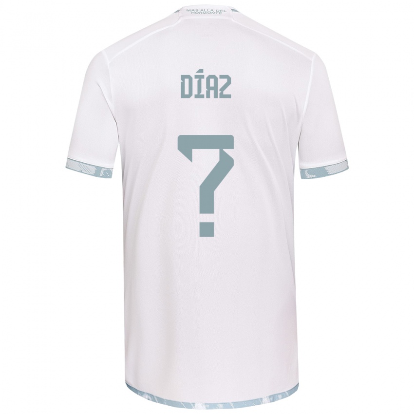 Criança Camisola Antonio Díaz #0 Branco Cinza Alternativa 2024/25 Camisa Brasil