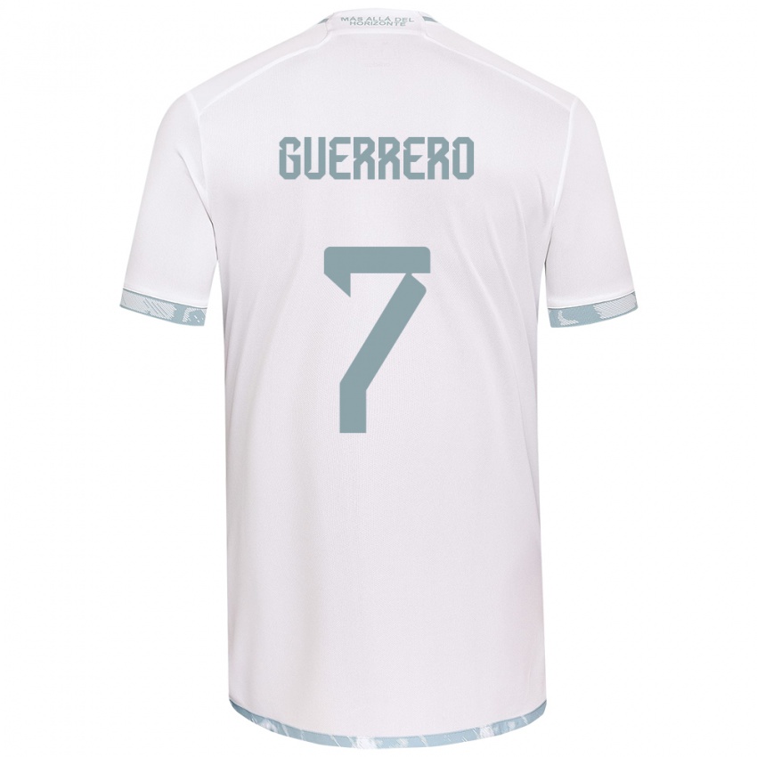 Criança Camisola Maximiliano Guerrero #7 Branco Cinza Alternativa 2024/25 Camisa Brasil