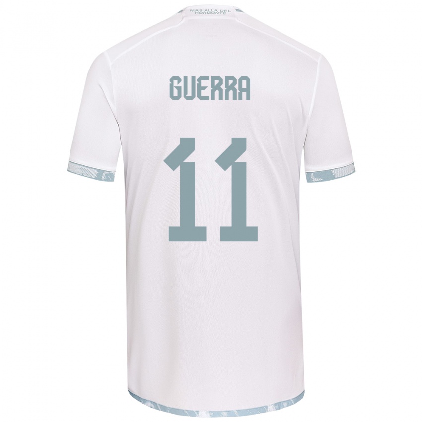 Criança Camisola Nicolás Guerra #11 Branco Cinza Alternativa 2024/25 Camisa Brasil