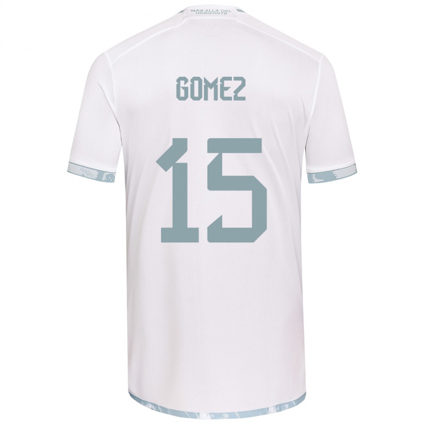 Criança Camisola Juan Pablo Gómez #15 Branco Cinza Alternativa 2024/25 Camisa Brasil