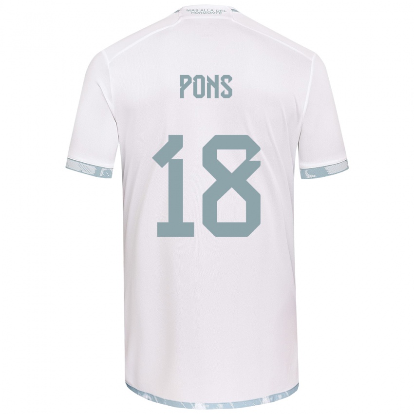 Criança Camisola Luciano Pons #18 Branco Cinza Alternativa 2024/25 Camisa Brasil