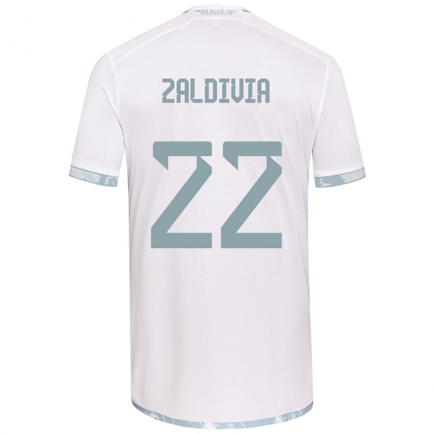 Criança Camisola Matías Zaldivia #22 Branco Cinza Alternativa 2024/25 Camisa Brasil