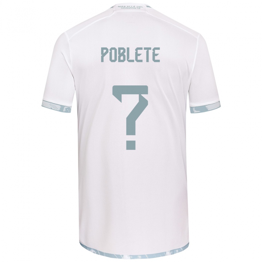 Criança Camisola José Poblete #0 Branco Cinza Alternativa 2024/25 Camisa Brasil