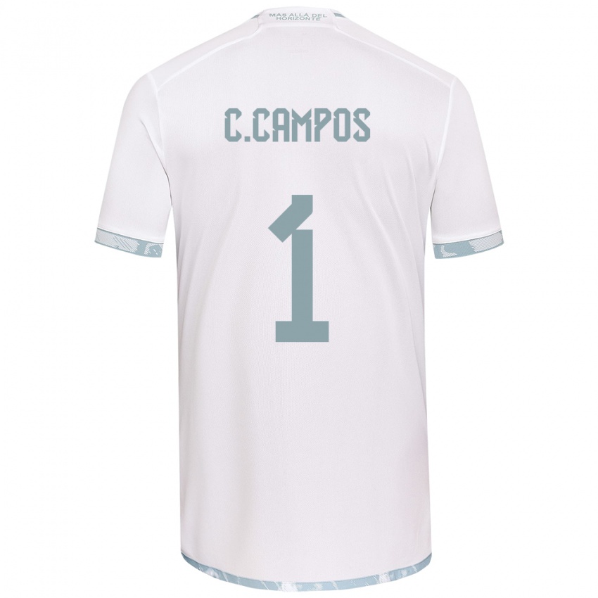 Criança Camisola Cristóbal Campos #1 Branco Cinza Alternativa 2024/25 Camisa Brasil