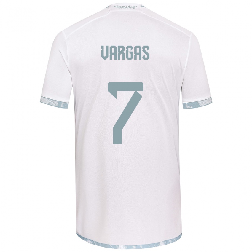 Criança Camisola Jeisson Vargas #7 Branco Cinza Alternativa 2024/25 Camisa Brasil