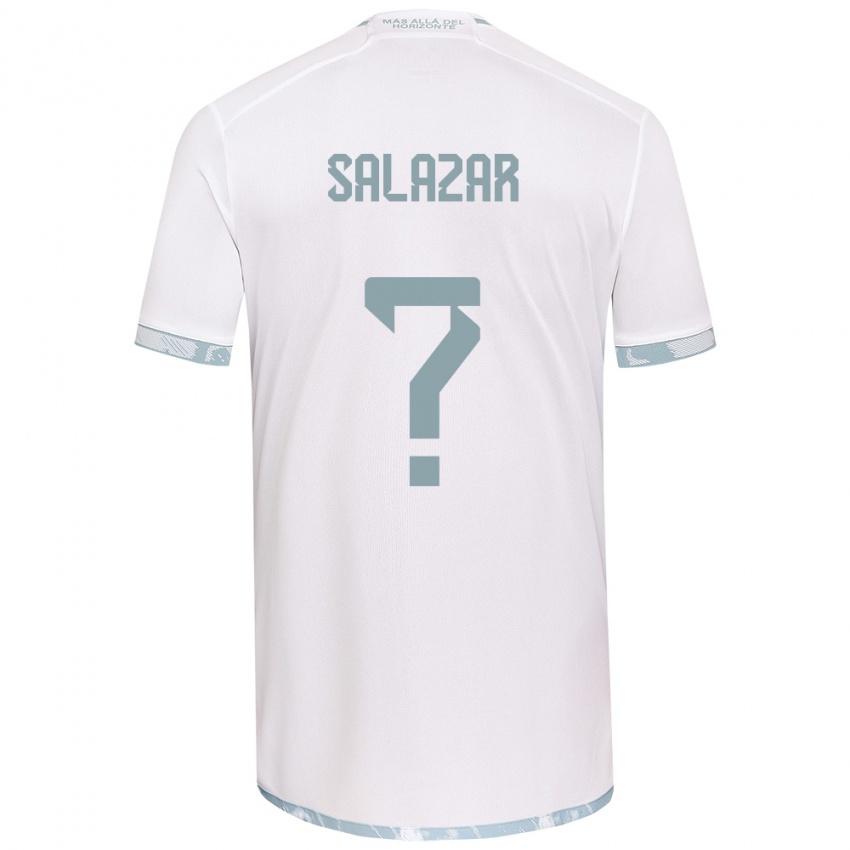 Criança Camisola Yahir Salazar #0 Branco Cinza Alternativa 2024/25 Camisa Brasil