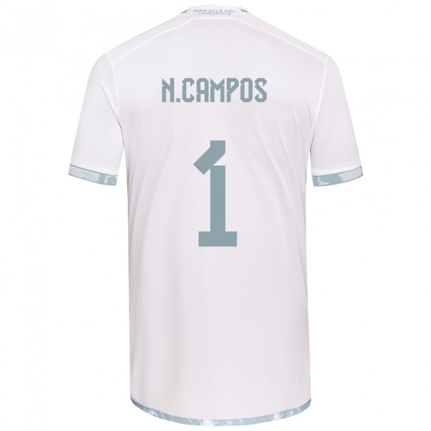 Criança Camisola Natalia Campos #1 Branco Cinza Alternativa 2024/25 Camisa Brasil