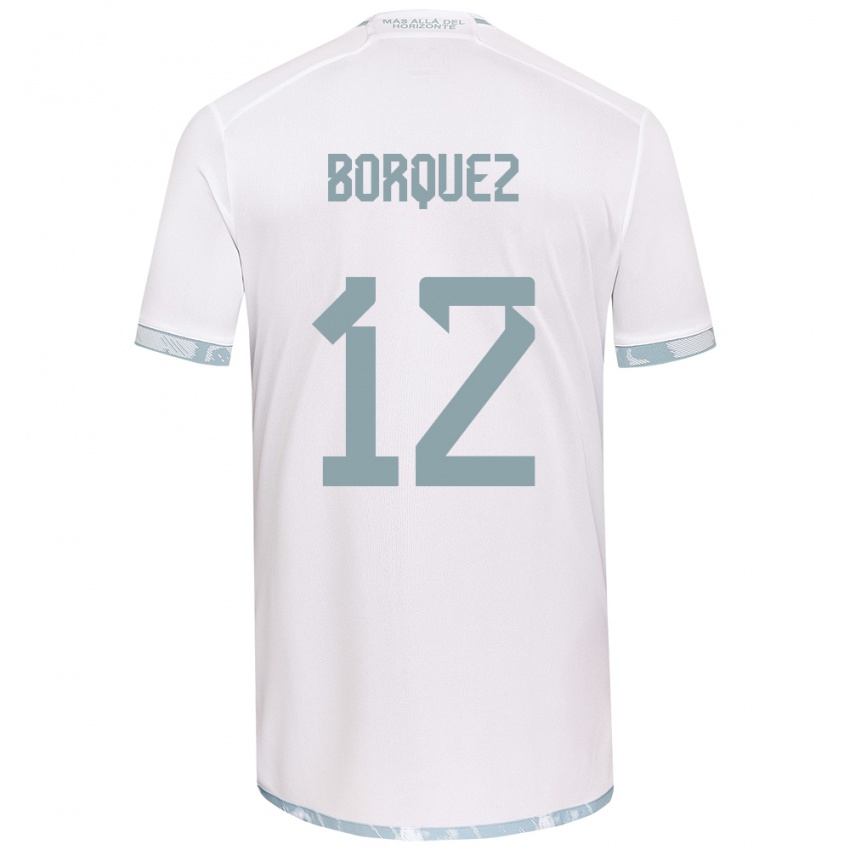 Criança Camisola Gabriela Bórquez #12 Branco Cinza Alternativa 2024/25 Camisa Brasil