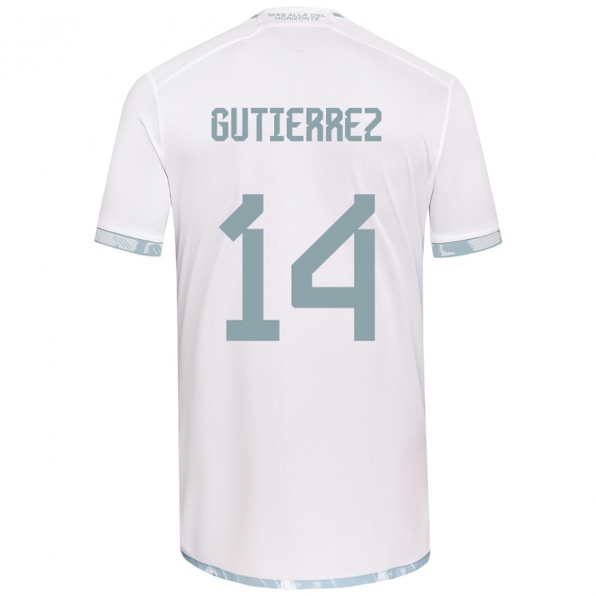 Criança Camisola Ana Gutiérrez #14 Branco Cinza Alternativa 2024/25 Camisa Brasil