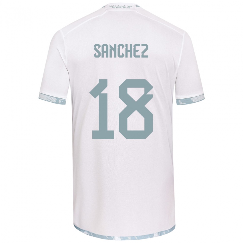 Criança Camisola Bárbara Sánchez #18 Branco Cinza Alternativa 2024/25 Camisa Brasil