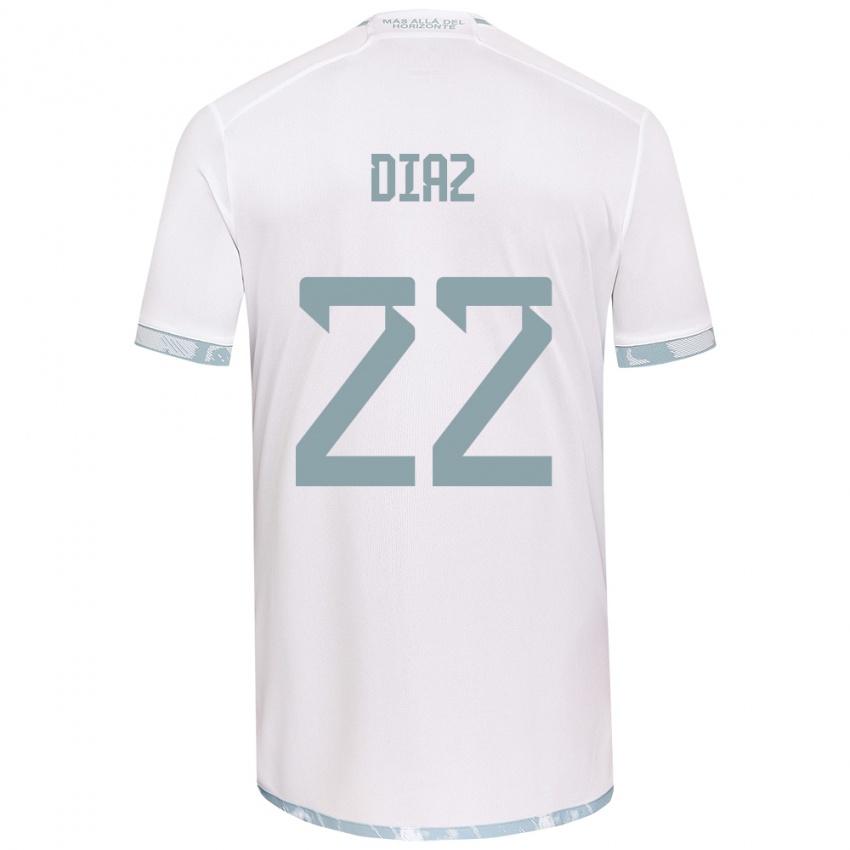 Criança Camisola Valentina Díaz #22 Branco Cinza Alternativa 2024/25 Camisa Brasil