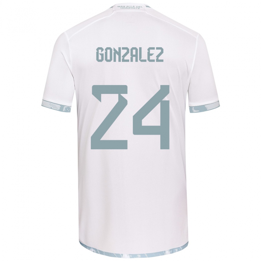 Criança Camisola Emma González #24 Branco Cinza Alternativa 2024/25 Camisa Brasil