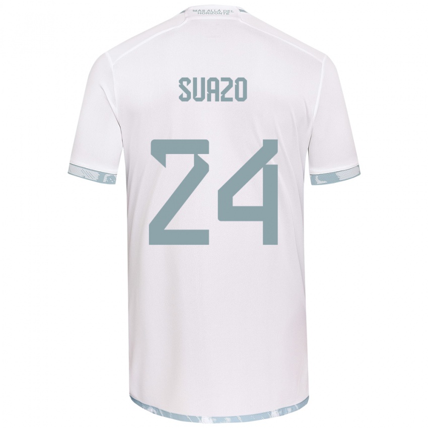 Criança Camisola Arantza Suazo #24 Branco Cinza Alternativa 2024/25 Camisa Brasil