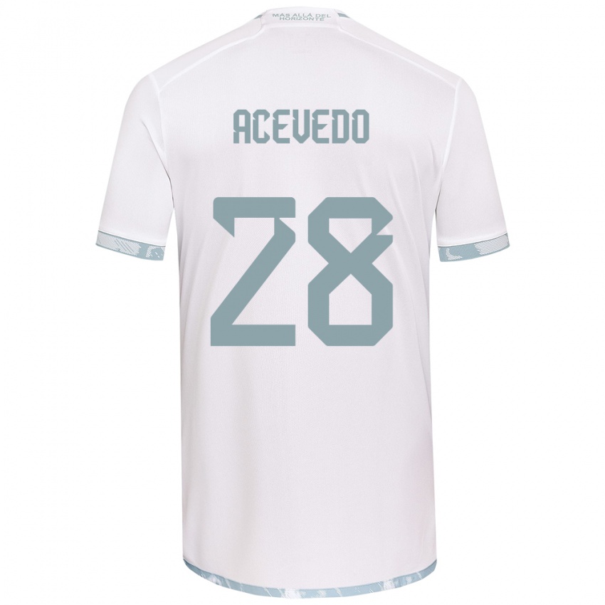 Criança Camisola Florencia Acevedo #28 Branco Cinza Alternativa 2024/25 Camisa Brasil