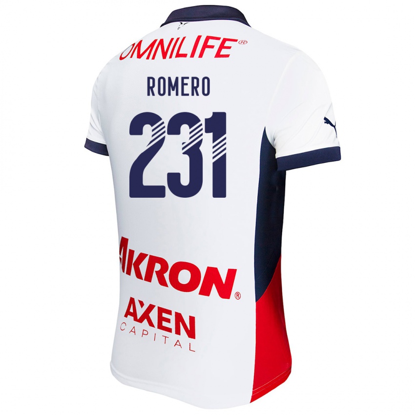 Criança Camisola Ángel Romero #231 Branco Vermelho Azul Alternativa 2024/25 Camisa Brasil