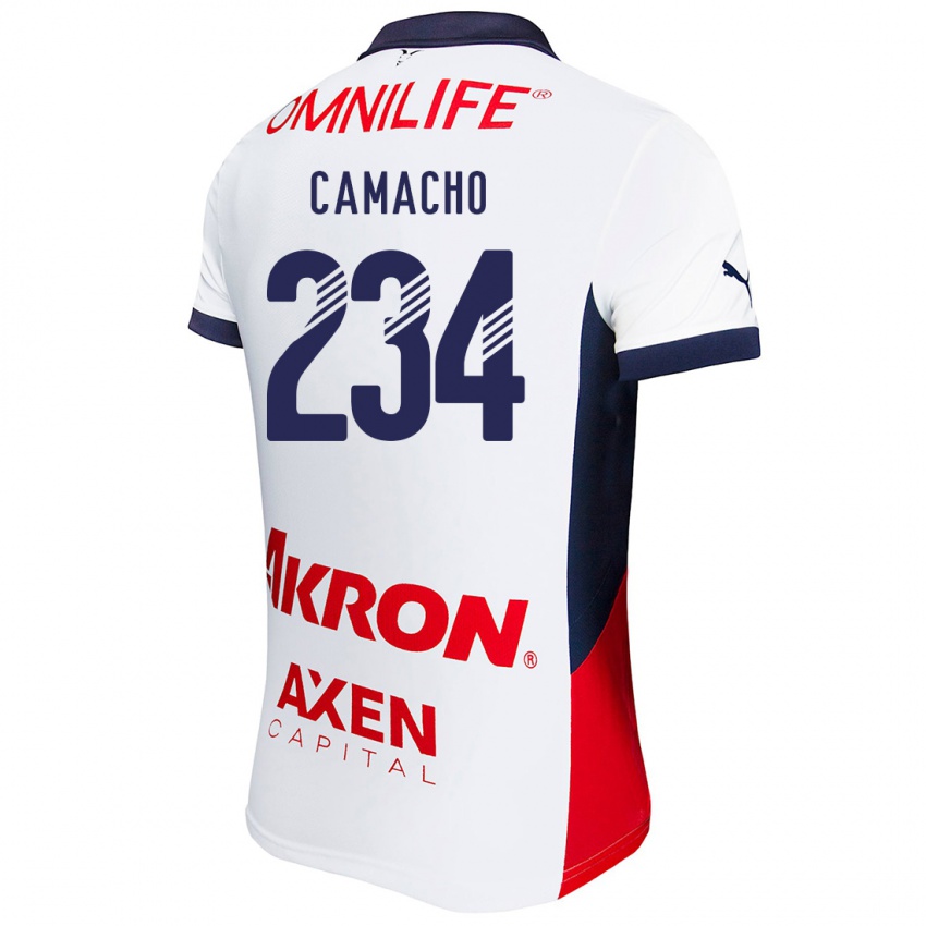 Criança Camisola Xandor Camacho #234 Branco Vermelho Azul Alternativa 2024/25 Camisa Brasil