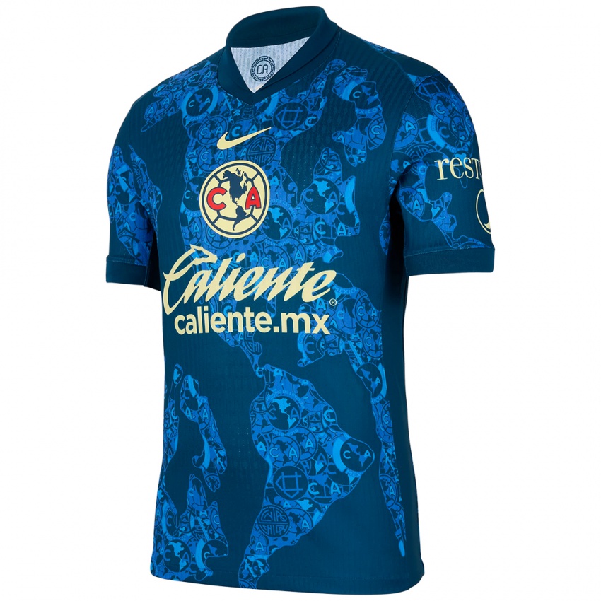 Criança Camisola Omar Vázquez #356 Azul Amarelo Alternativa 2024/25 Camisa Brasil